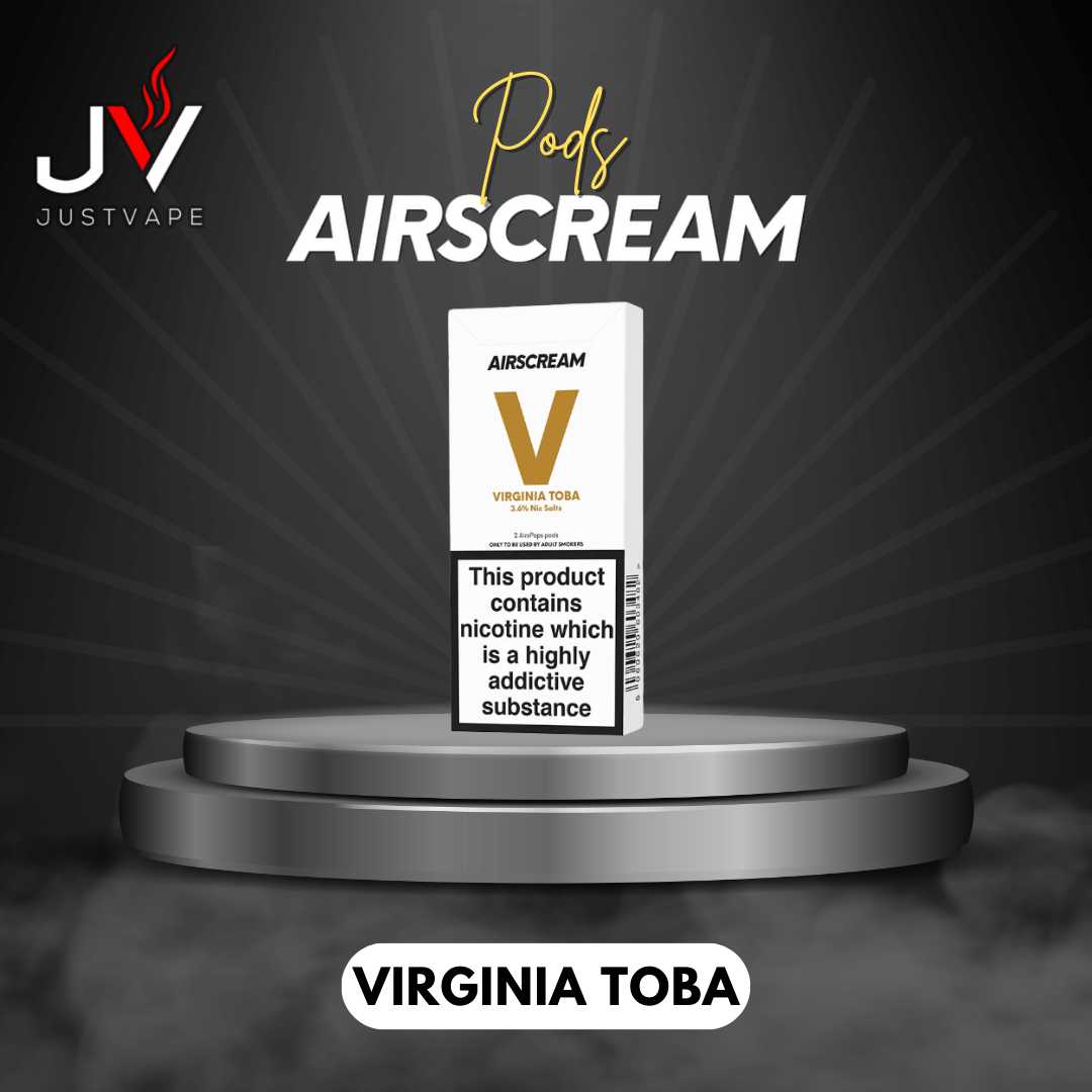 Virginia Toba 2 Pack pods by Airscream Cigarette Electronique et